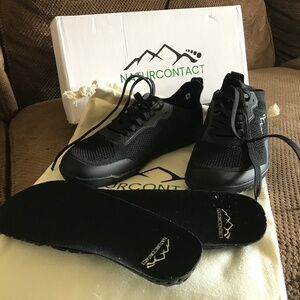 Women’s NIB Aramid Contact 2.0 Original Naturcontact Barefoot Shoes Black sz 38